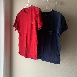 Lot of 2 Guy Harvey Tshirt T shirt Swordfish Barracuda Mahi Dolphin Fishing Med